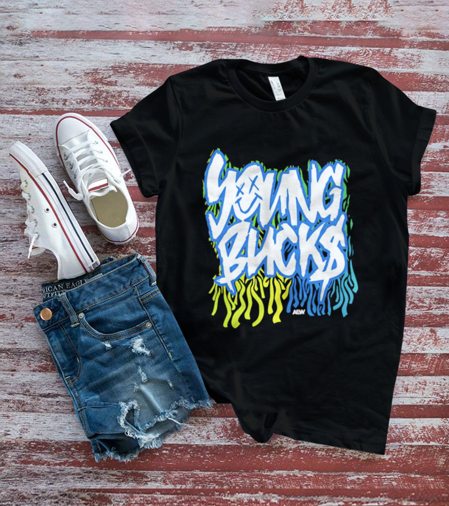 Young Bucks The Party's Back Neon Graffiti T-Shirt