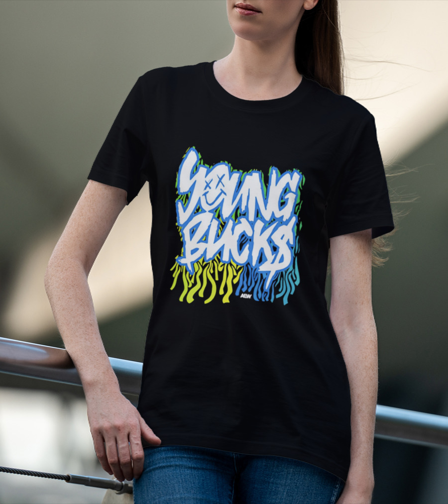 Young Bucks The Party's Back Neon Graffiti T-Shirt