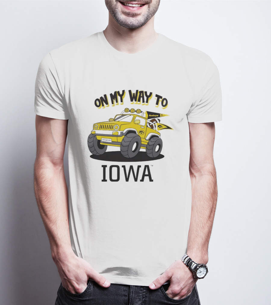 On My Way To Iowa Hawkeyes Monster Truck T-Shirt