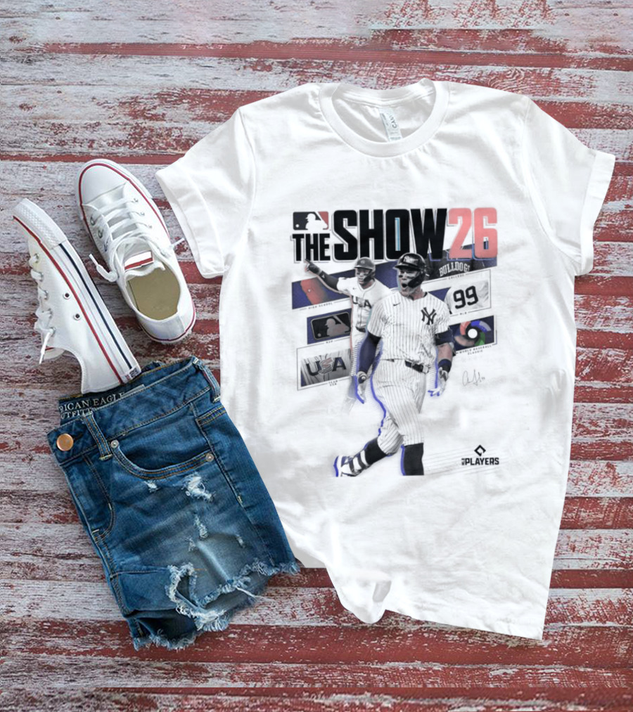 MLB The Show 26 Aaron Judge Yankees Cover Athlete T-Shirt