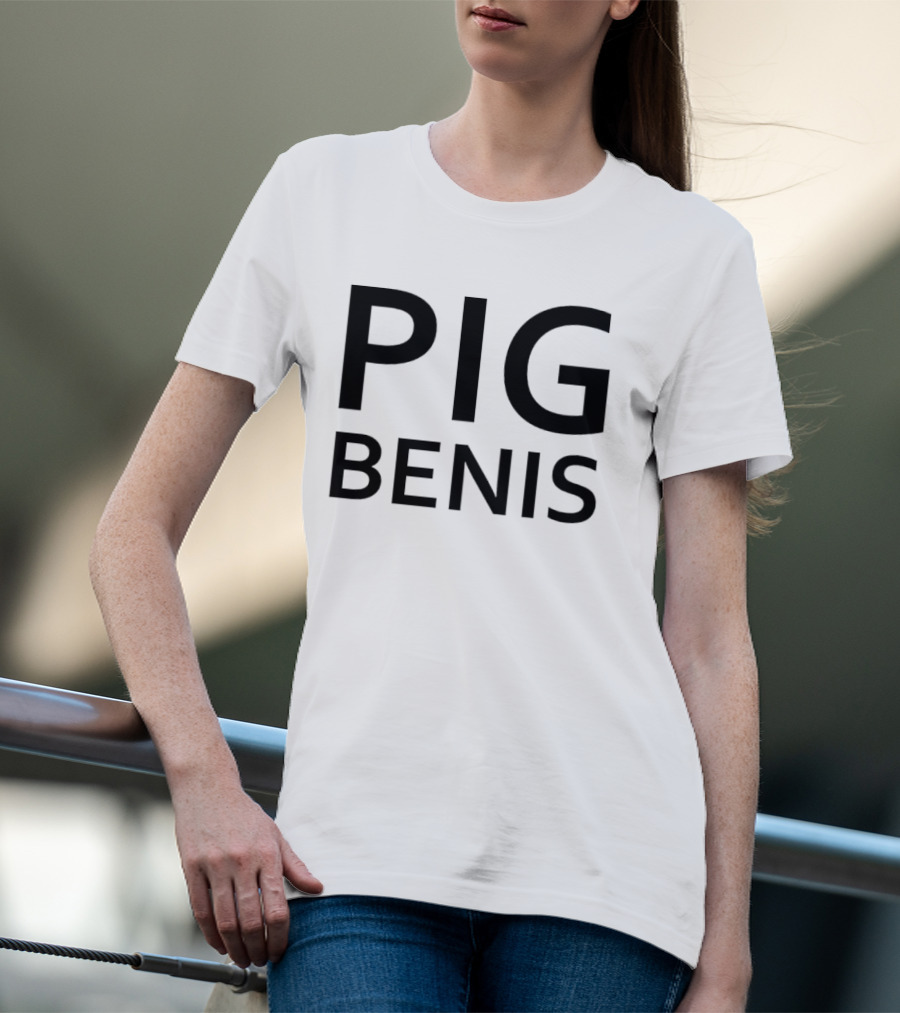 Pig Benis Bold Lettering T-Shirt