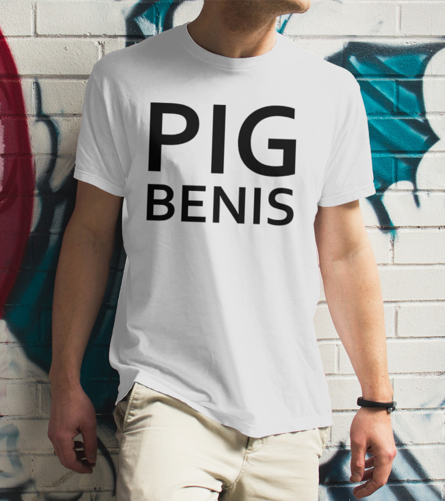 Pig Benis Bold Lettering T-Shirt