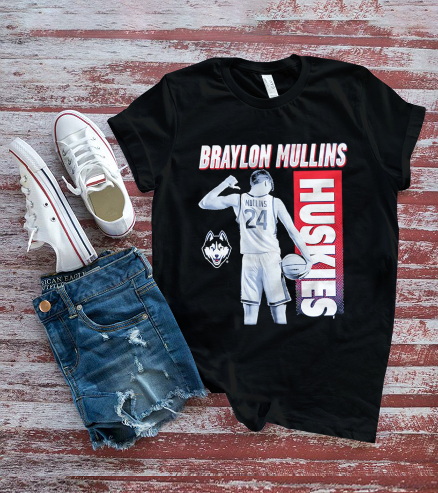 Braylon Mullins UConn Huskies Basketball 24 T-Shirt