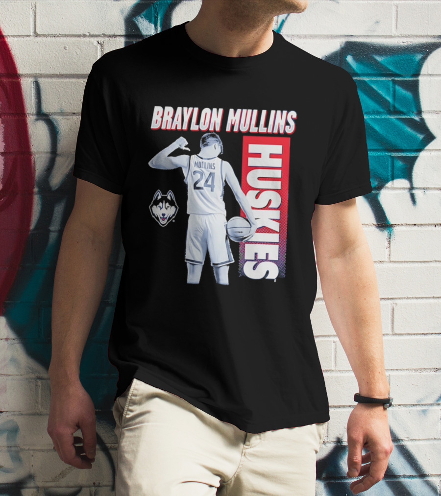 Braylon Mullins UConn Huskies Basketball 24 T-Shirt
