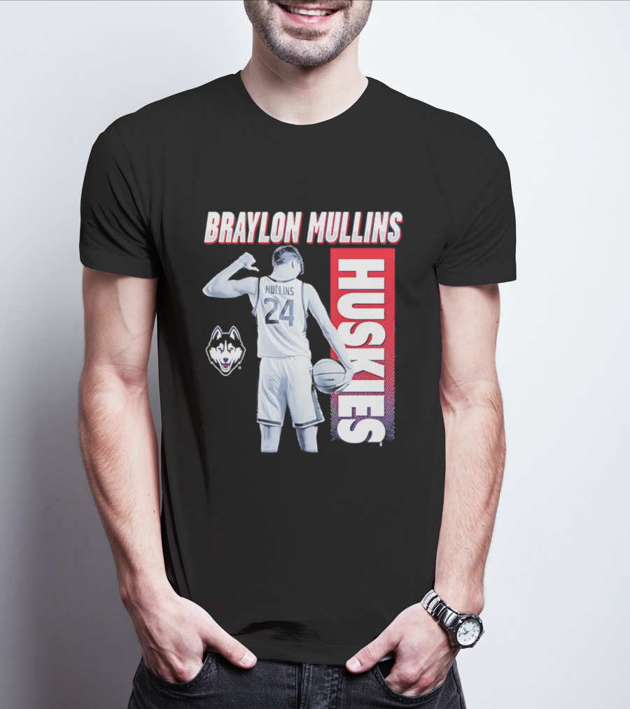Braylon Mullins UConn Huskies Basketball 24 T-Shirt