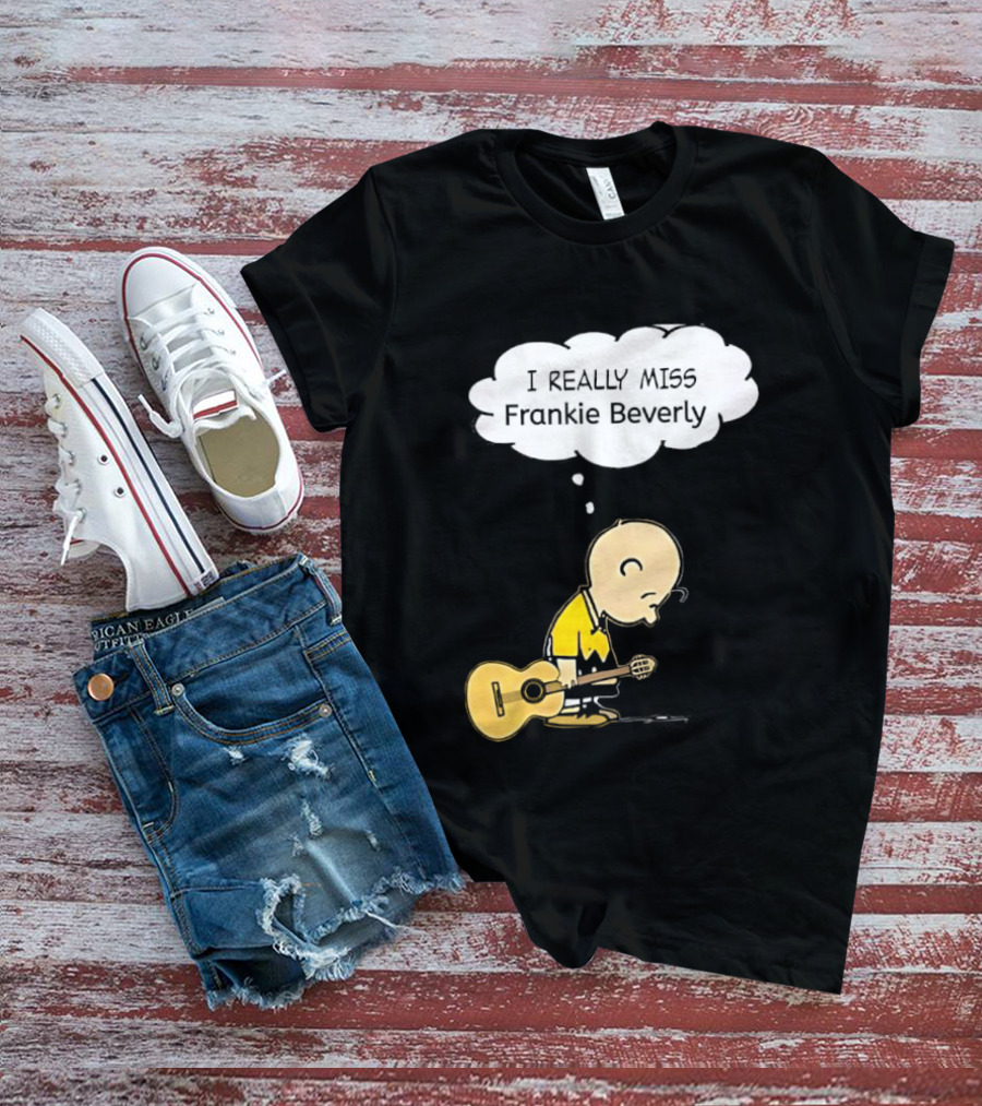 Charlie Brown I Really Miss Frankie Beverly Guitar Player T-Shirt