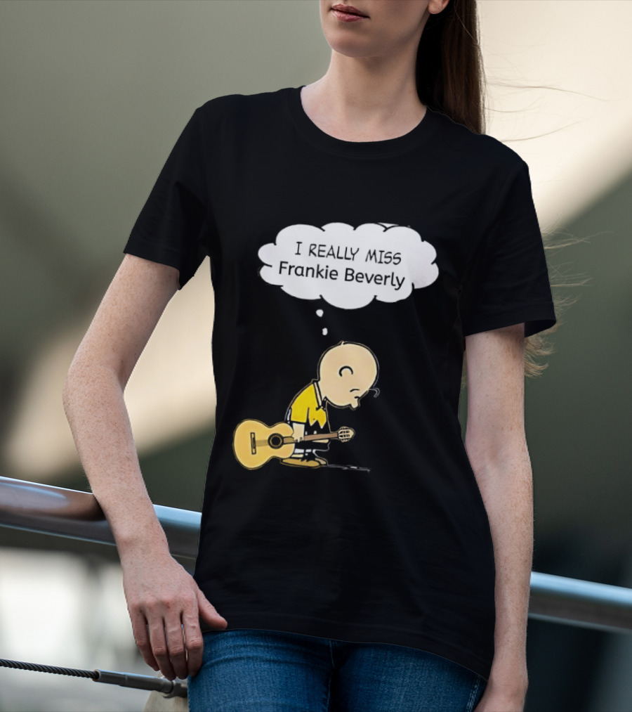 Charlie Brown I Really Miss Frankie Beverly Guitar Player T-Shirt