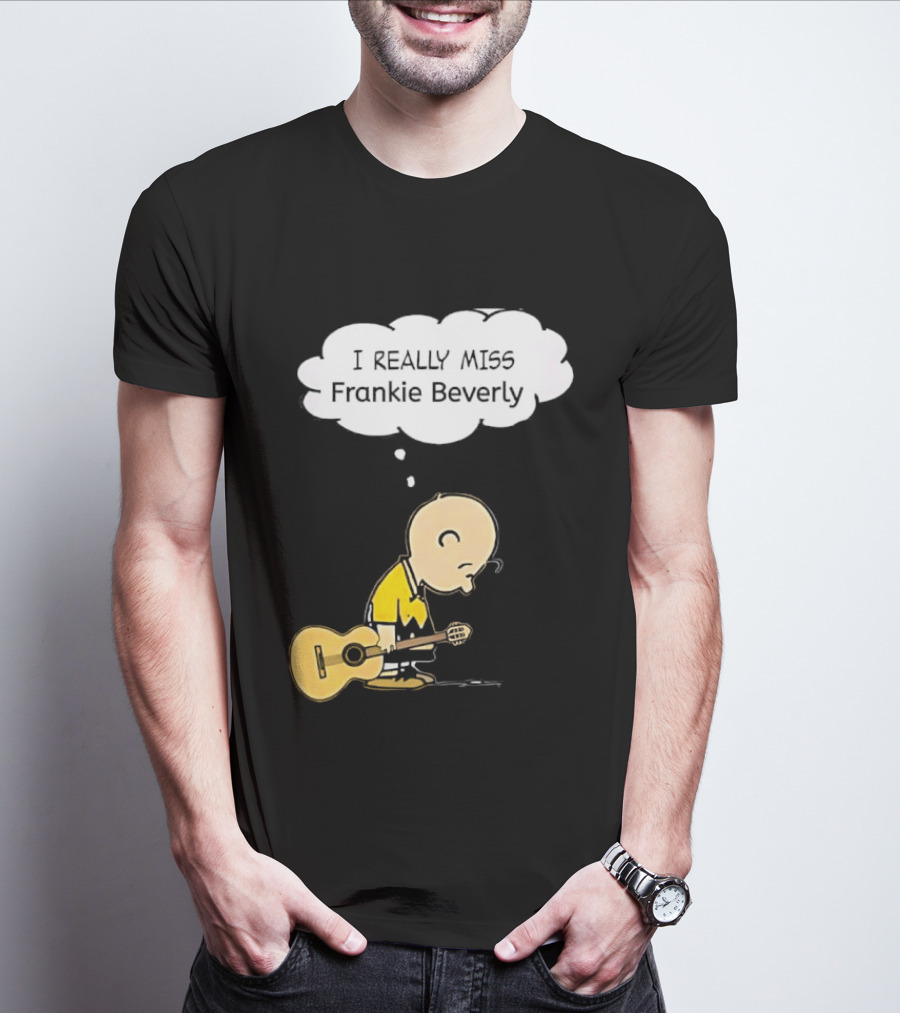 Charlie Brown I Really Miss Frankie Beverly Guitar Player T-Shirt