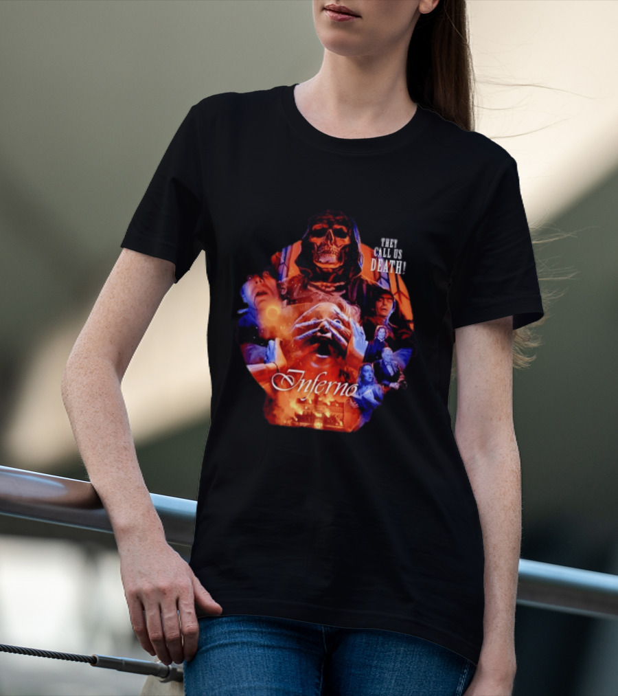 Dario Argento's Inferno They Call Us Death Horror Movie Collage T-Shirt
