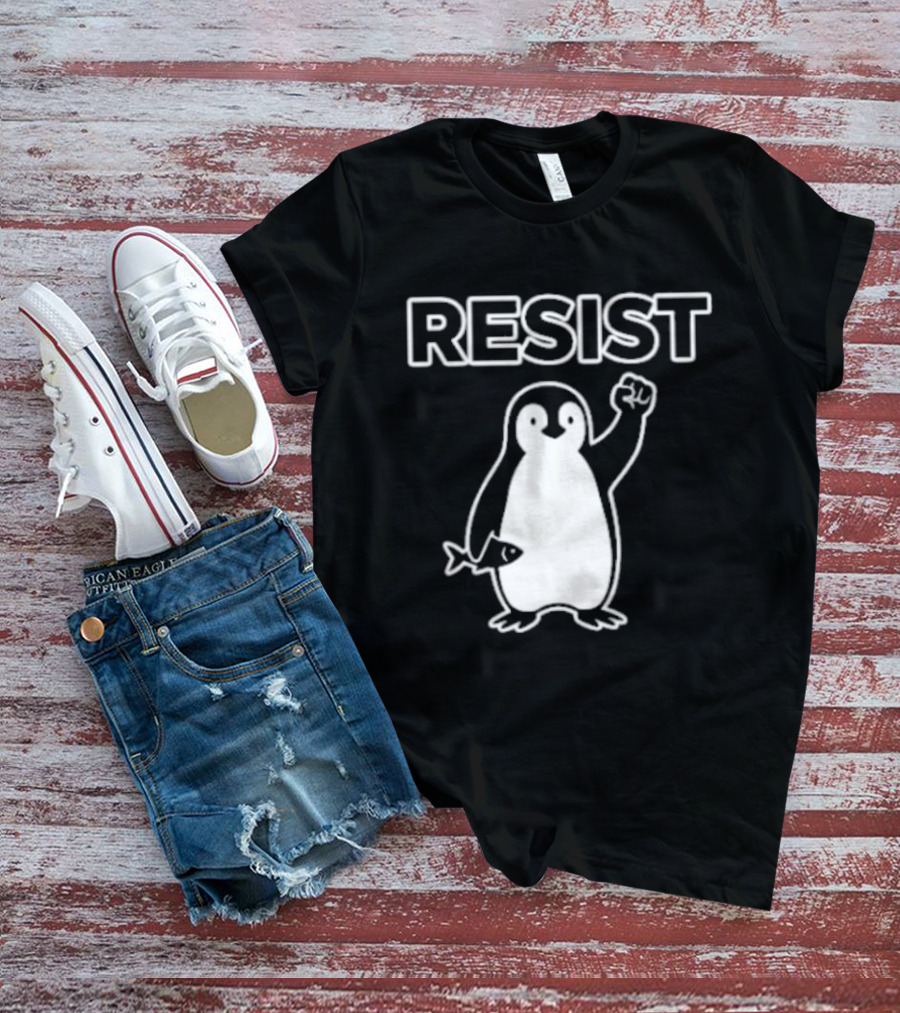 Penguin Resist Fist Fish Minnesota T-Shirt