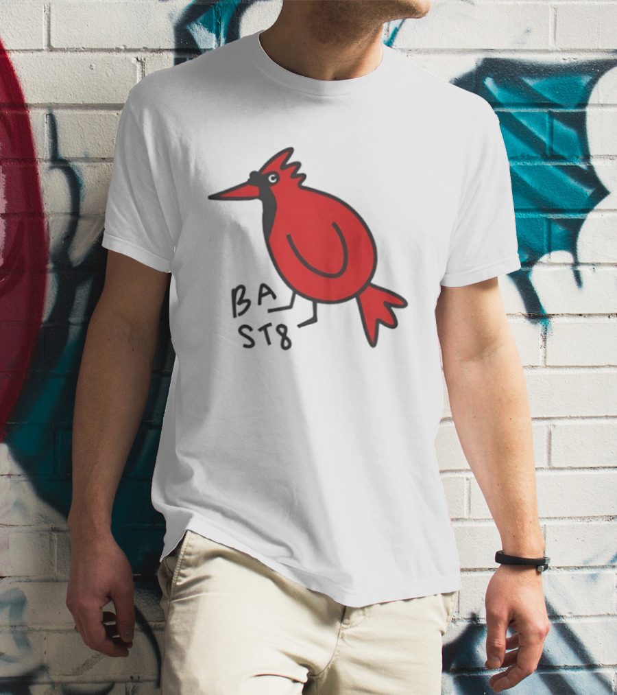 Ball State Cardinal Bird Doodle BSU Football T-Shirt