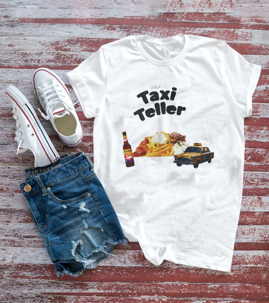 Kebab Fries Taxi Teller With Paulaner Spezi Car T-Shirt