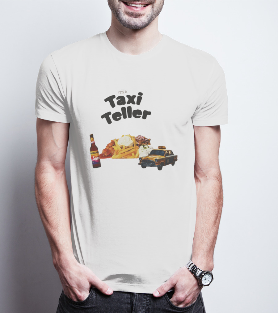 Kebab Fries Taxi Teller With Paulaner Spezi Car T-Shirt