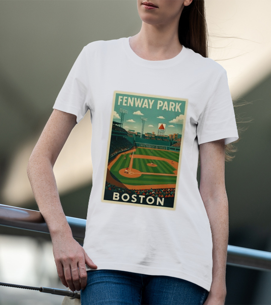 Boston Red Sox Fenway Park Stadium CITGO Sign Baseball Boston T-Shirt