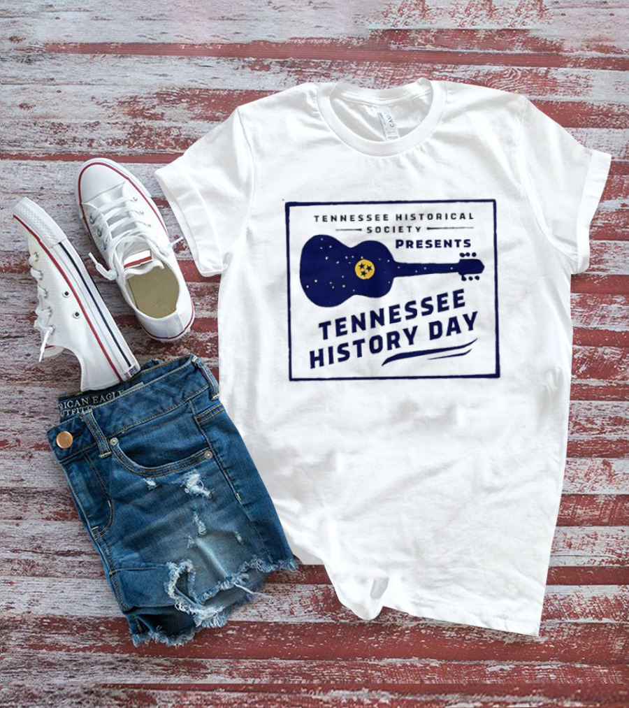 Tennessee Historical Society Presents Tennessee History Day Guitar T-Shirt
