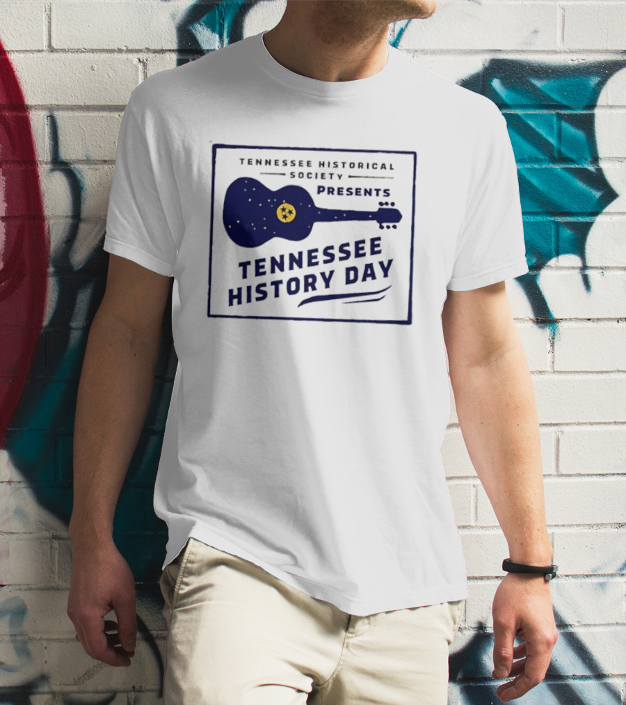 Tennessee Historical Society Presents Tennessee History Day Guitar T-Shirt