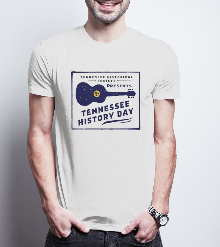 Tennessee Historical Society Presents Tennessee History Day Guitar T-Shirt