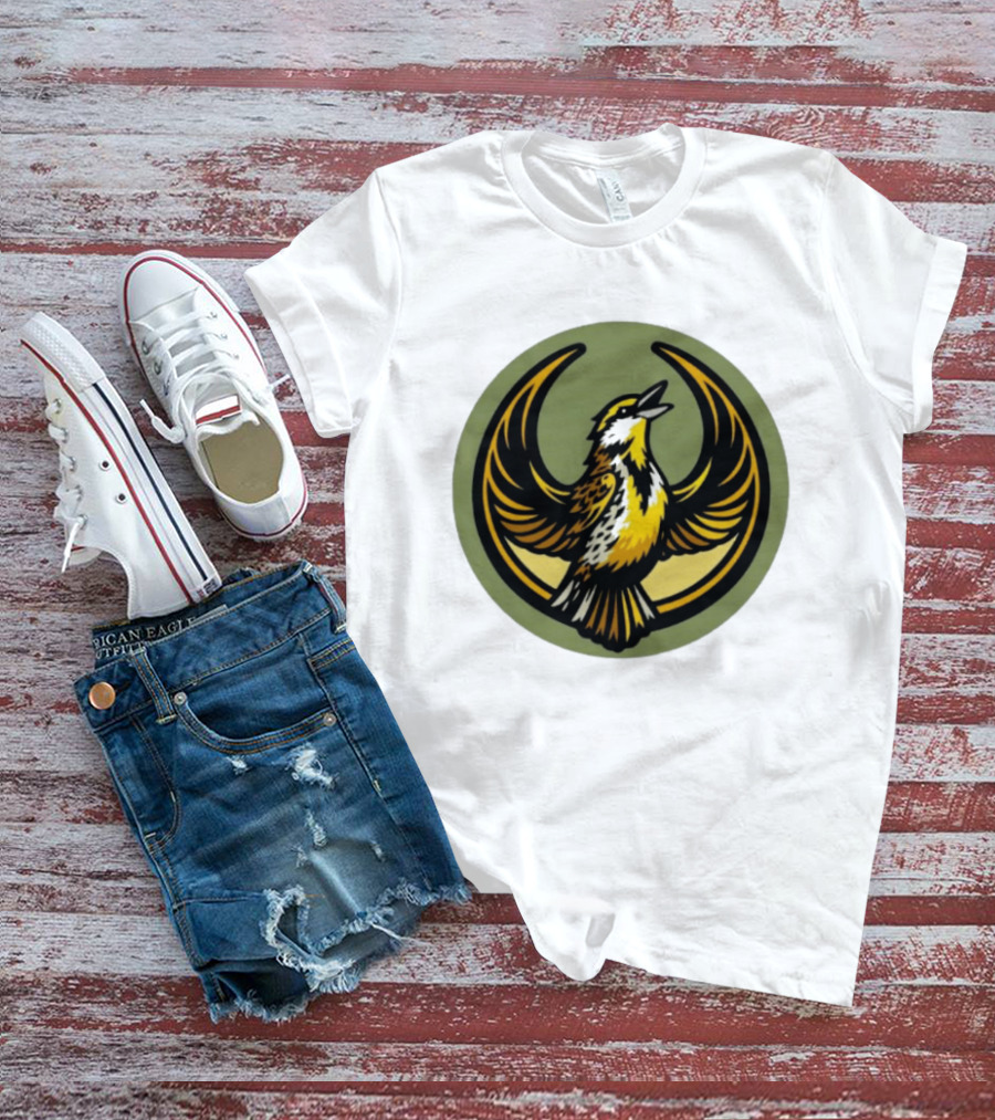 Western Meadowlark Rebel Alliance Icon Star Wars Symbol Bird Motif T-Shirt