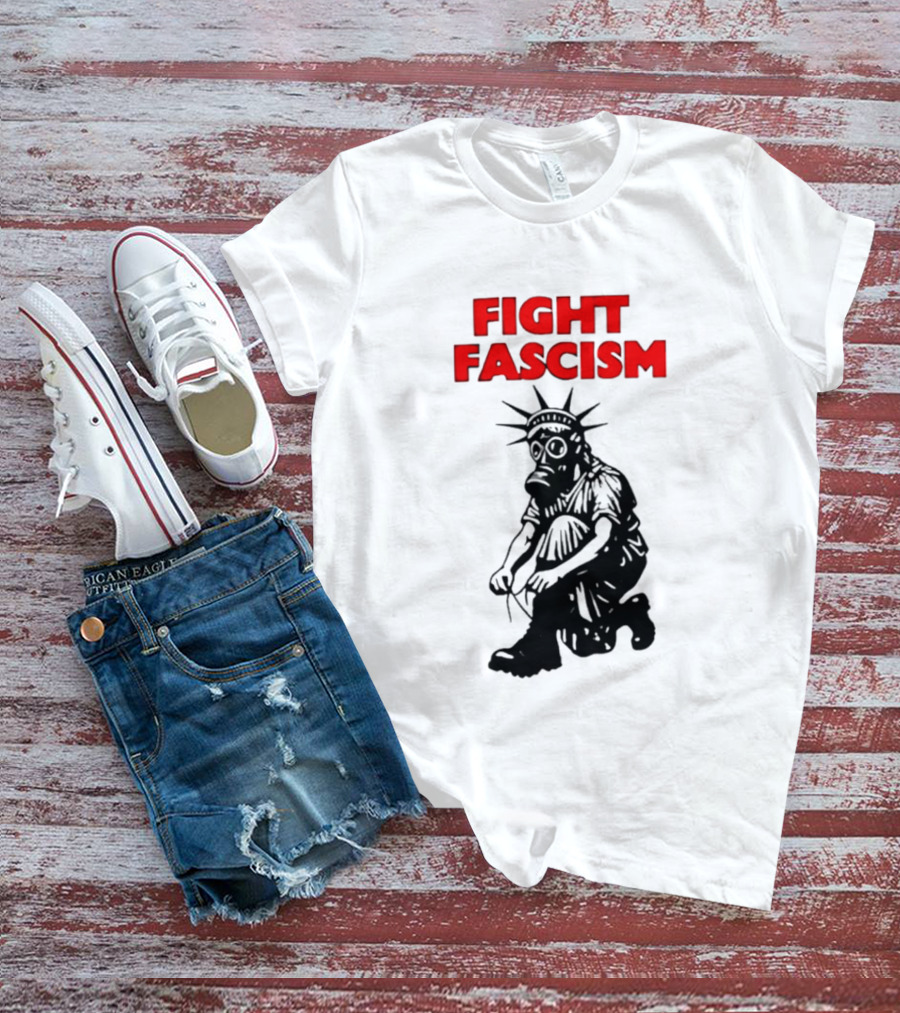 Fight Fascism Liberty Not Fascism Abolish ICE T-Shirt