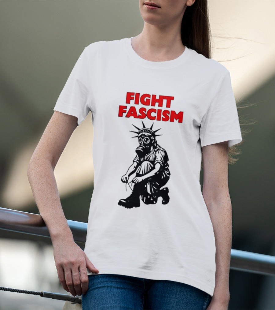 Fight Fascism Liberty Not Fascism Abolish ICE T-Shirt