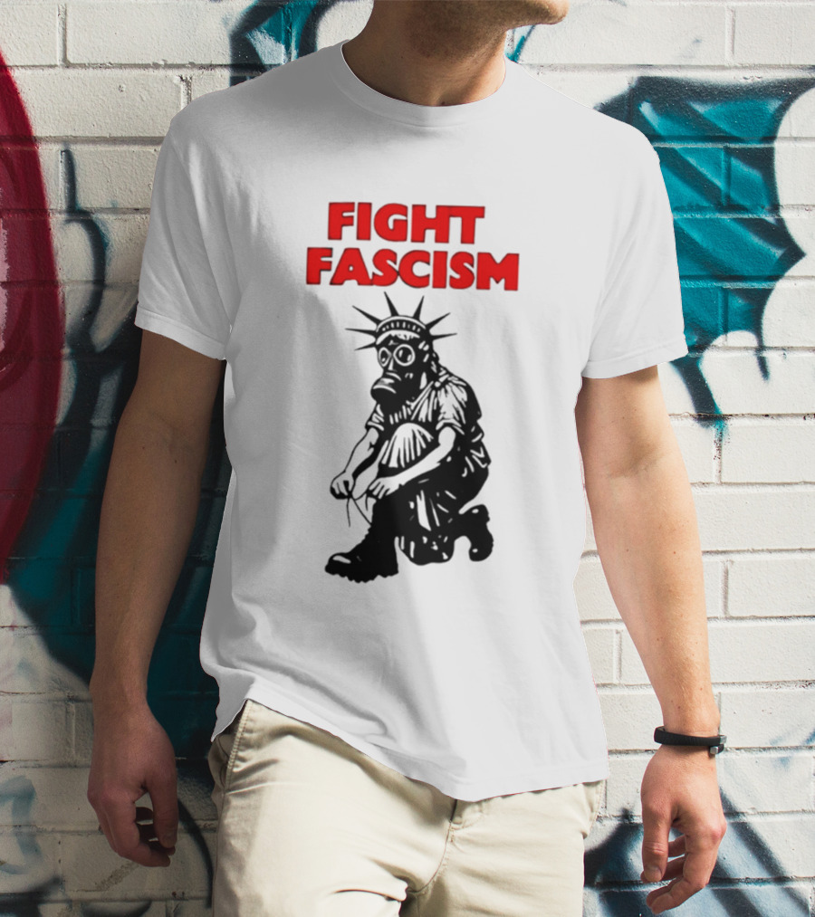 Fight Fascism Liberty Not Fascism Abolish ICE T-Shirt