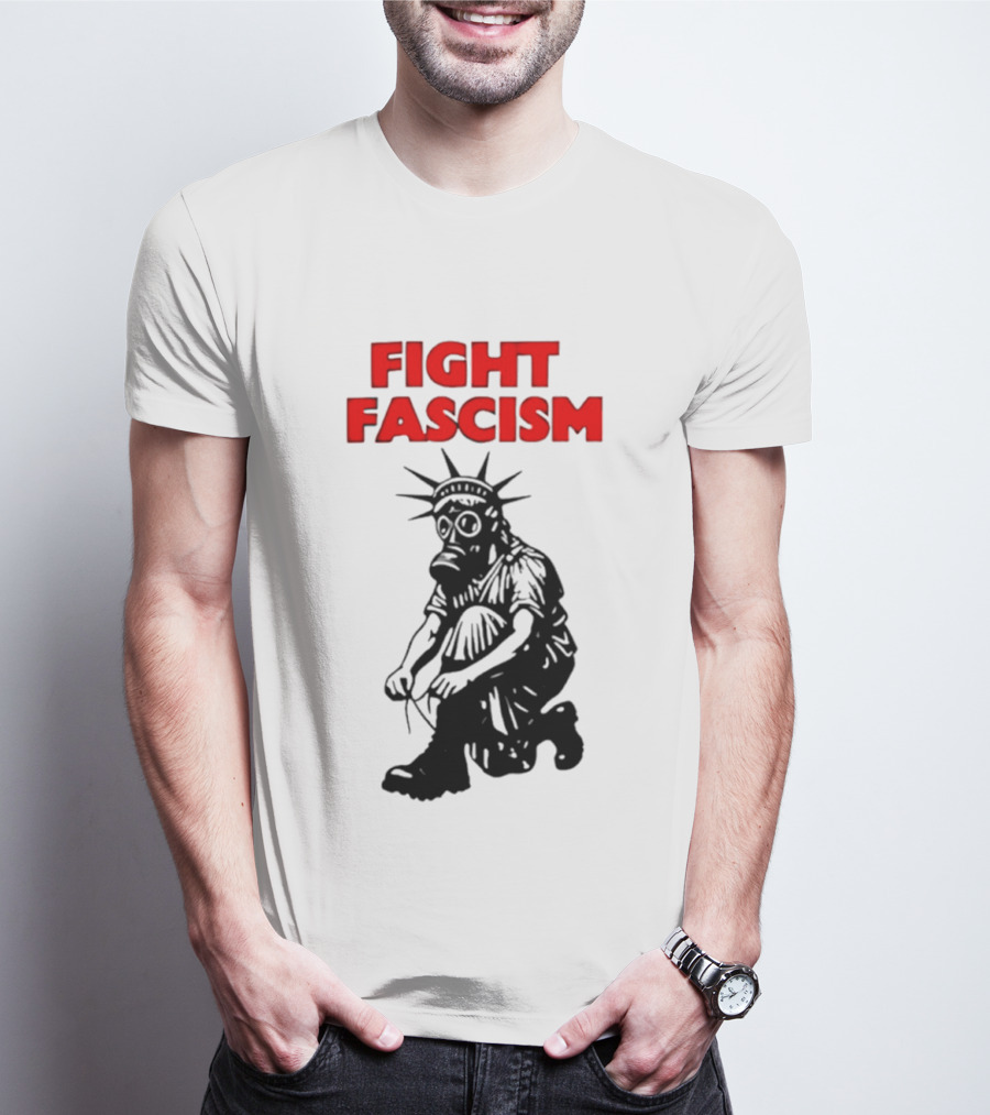 Fight Fascism Liberty Not Fascism Abolish ICE T-Shirt