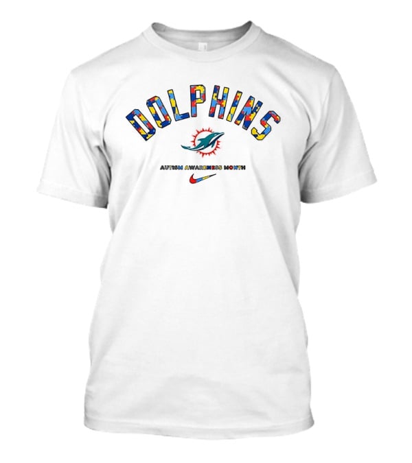 Miami Dolphins Autism Awareness Month Dolphins They Not Like Us T-Shirt