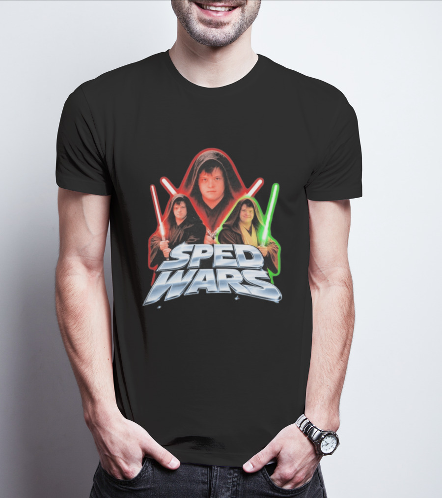 SPED WARS Lightsaber Down Syndrome Jedi T-Shirt