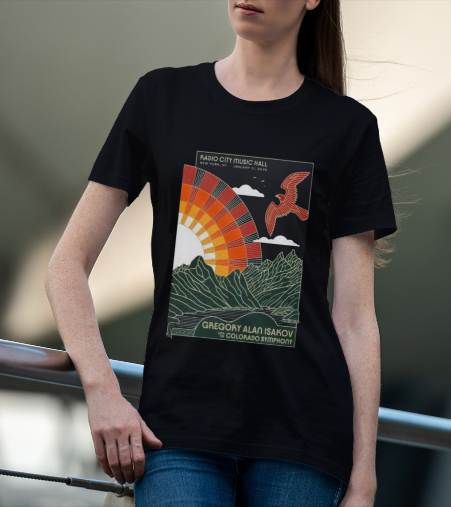 Gregory Alan Isakov With Colorado Symphony Radio City Music Hall January 31 2026 T-Shirt