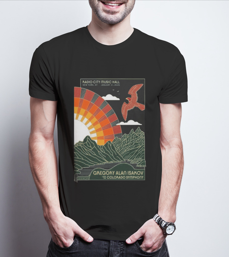 Gregory Alan Isakov With Colorado Symphony Radio City Music Hall January 31 2026 T-Shirt