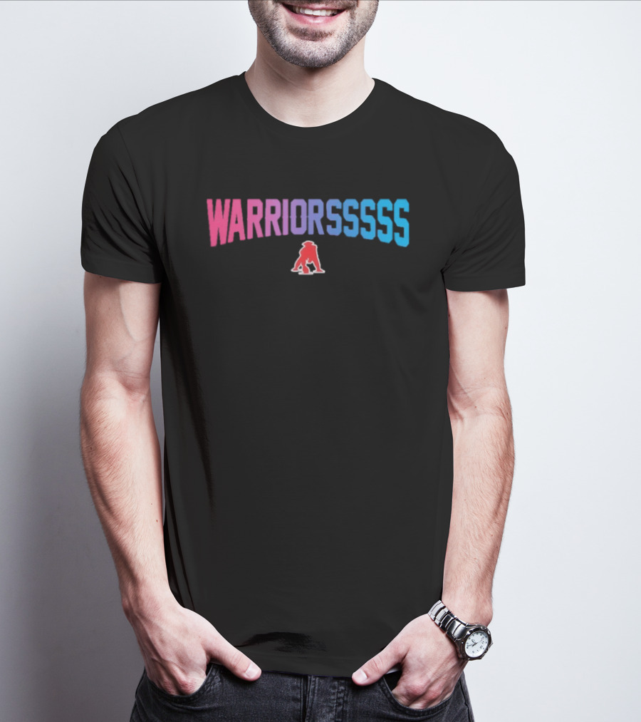 Warriorsssss New England Patriots Bold Rainbow Gradient T-Shirt