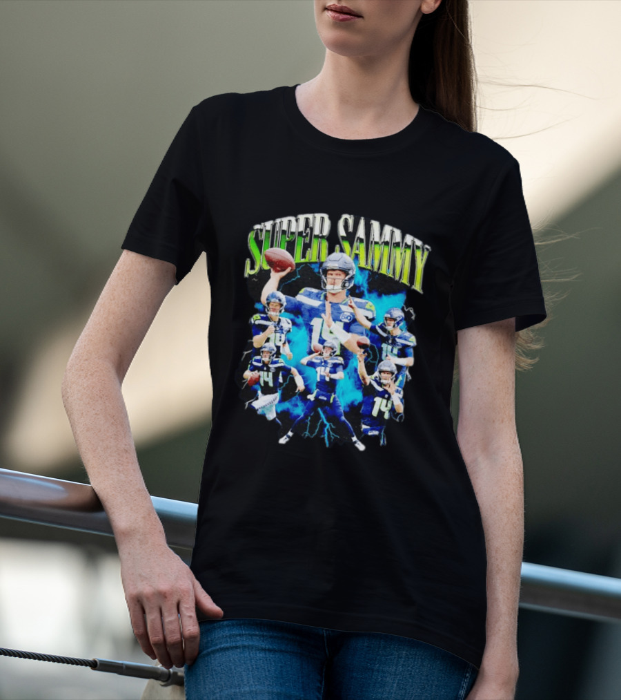 Super Sammy Seattle Seahawks Quarterback Highlights T-Shirt