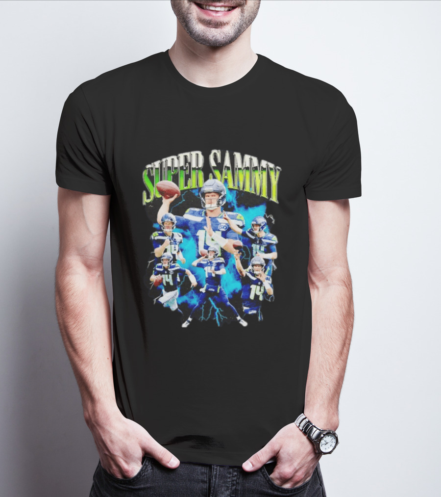 Super Sammy Seattle Seahawks Quarterback Highlights T-Shirt