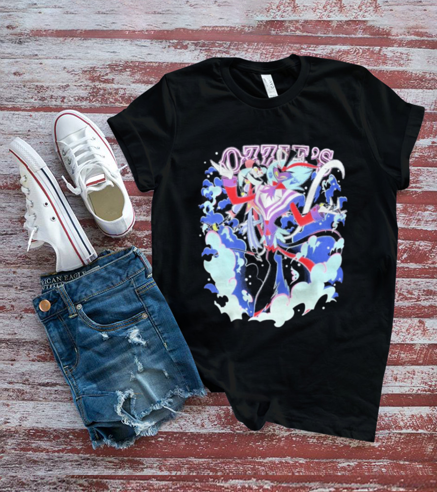 Ozzie's Helluva Boss Fizzarolli Asmodeus Clouds T-Shirt