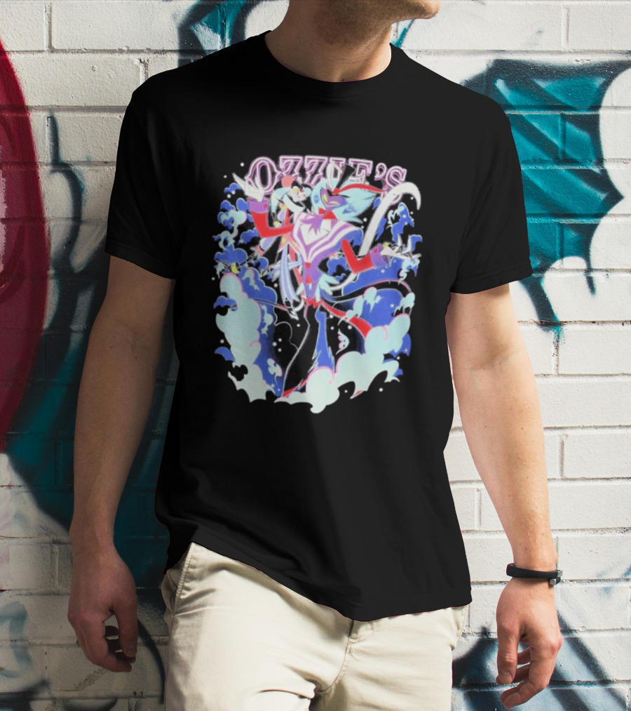 Ozzie's Helluva Boss Fizzarolli Asmodeus Clouds T-Shirt