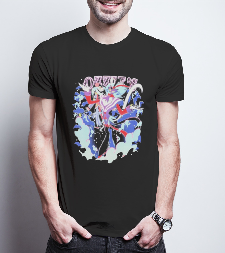 Ozzie's Helluva Boss Fizzarolli Asmodeus Clouds T-Shirt