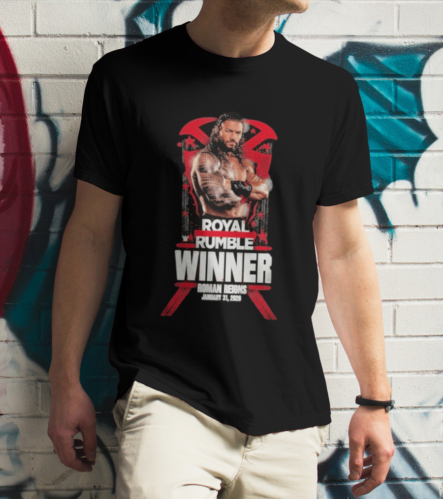 Roman Reigns Royal Rumble Winner January 31 2026 WWE T-Shirt