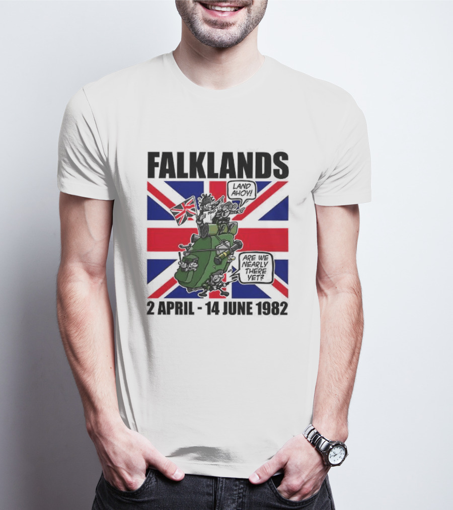 Falklands Tank British Flag 2 April 14 June 1982 T-Shirt