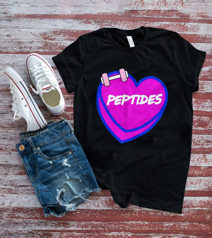 Valentines Day Sweet Hearts Love Peptides Candy Workout T-Shirt