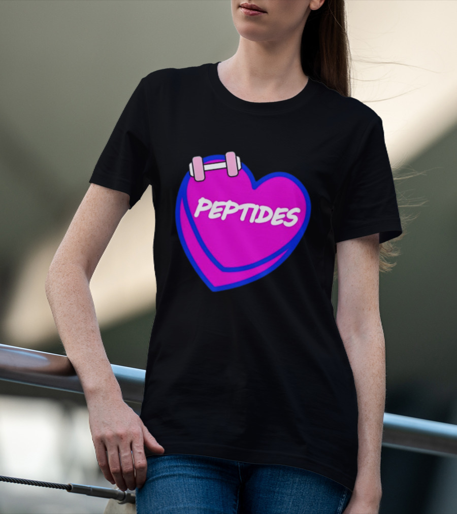 Valentines Day Sweet Hearts Love Peptides Candy Workout T-Shirt
