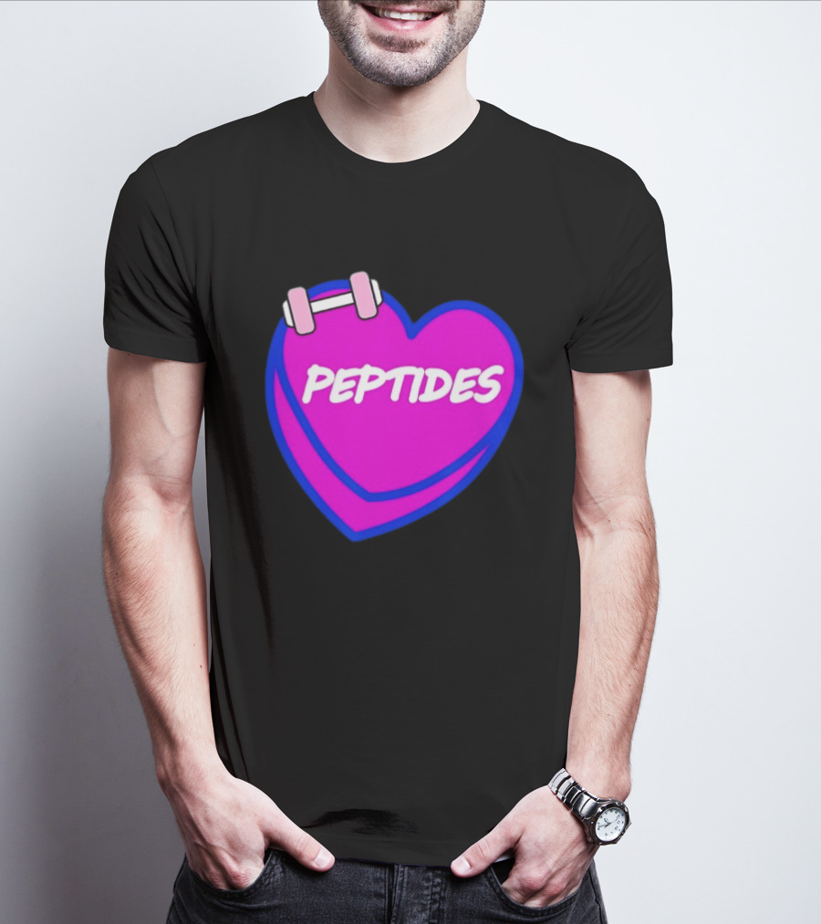 Valentines Day Sweet Hearts Love Peptides Candy Workout T-Shirt