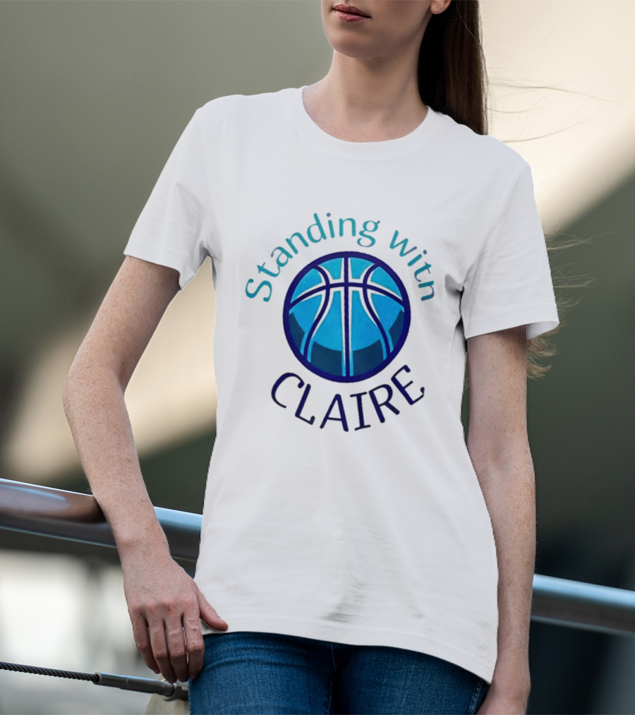 Standing With Claire Basketball Support T-Shirt