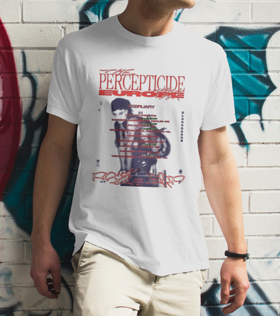 PERCEPTICIDE Europe Tour 2026 Dates And Locations T-Shirt