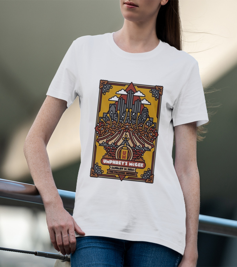 Umphrey's McGee January 31 2026 The Fillmore Detroit Concert T-Shirt