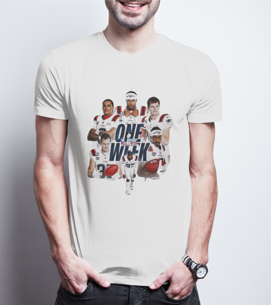 Patriots One Week Super Bowl LX Team Players T-Shirt