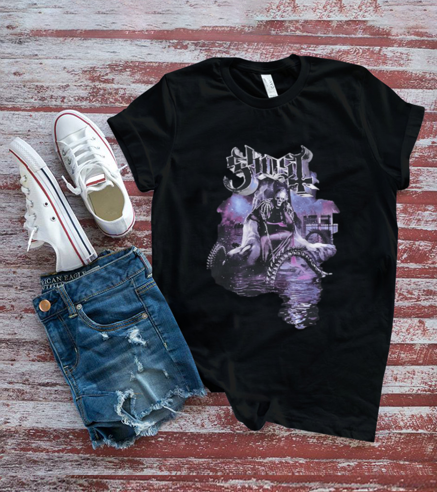 Ghost Montreal 2026 Skeleton Water Reflections Event New T-Shirt