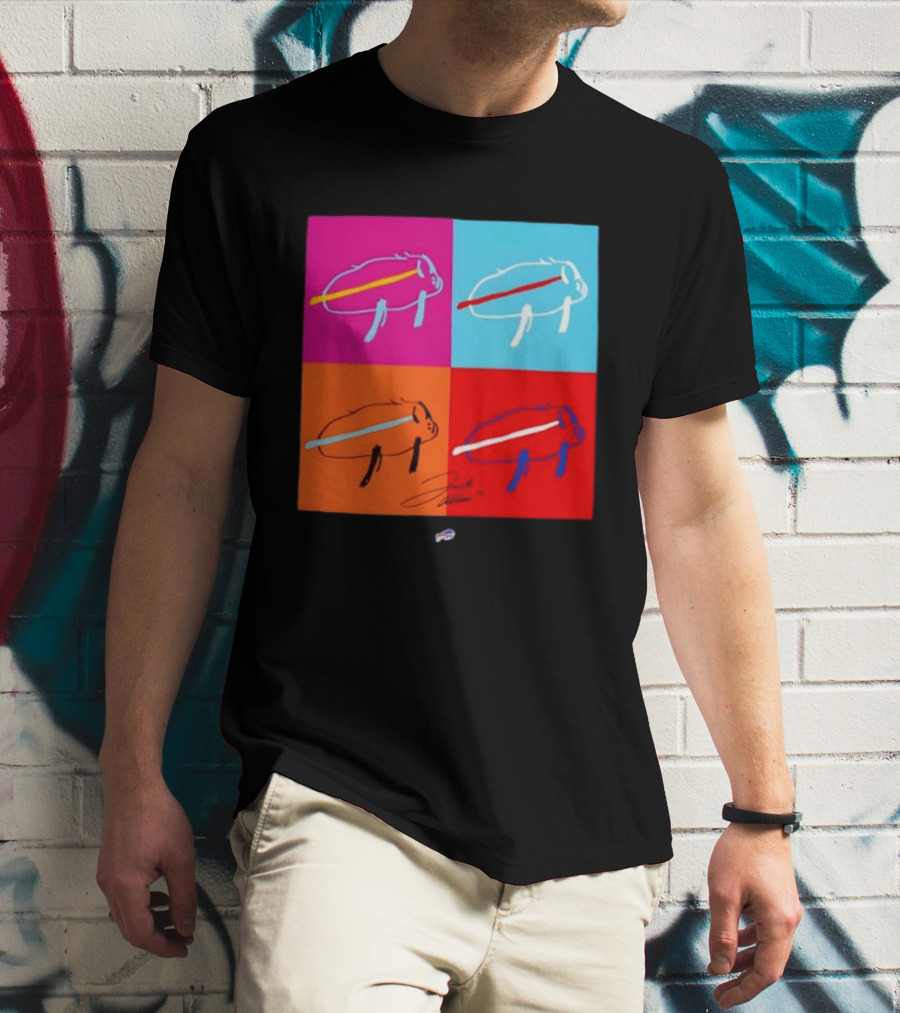 New Era Buffalo Bills Multi Color Billustration Pop T-Shirt