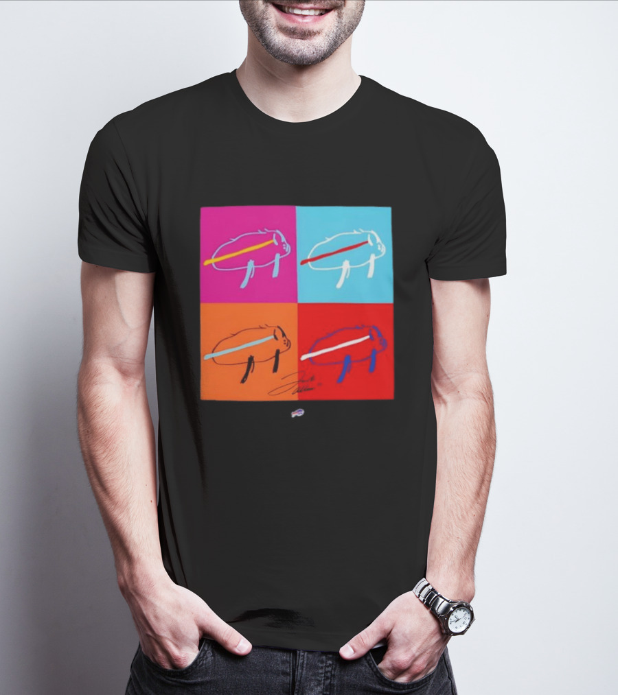 New Era Buffalo Bills Multi Color Billustration Pop T-Shirt