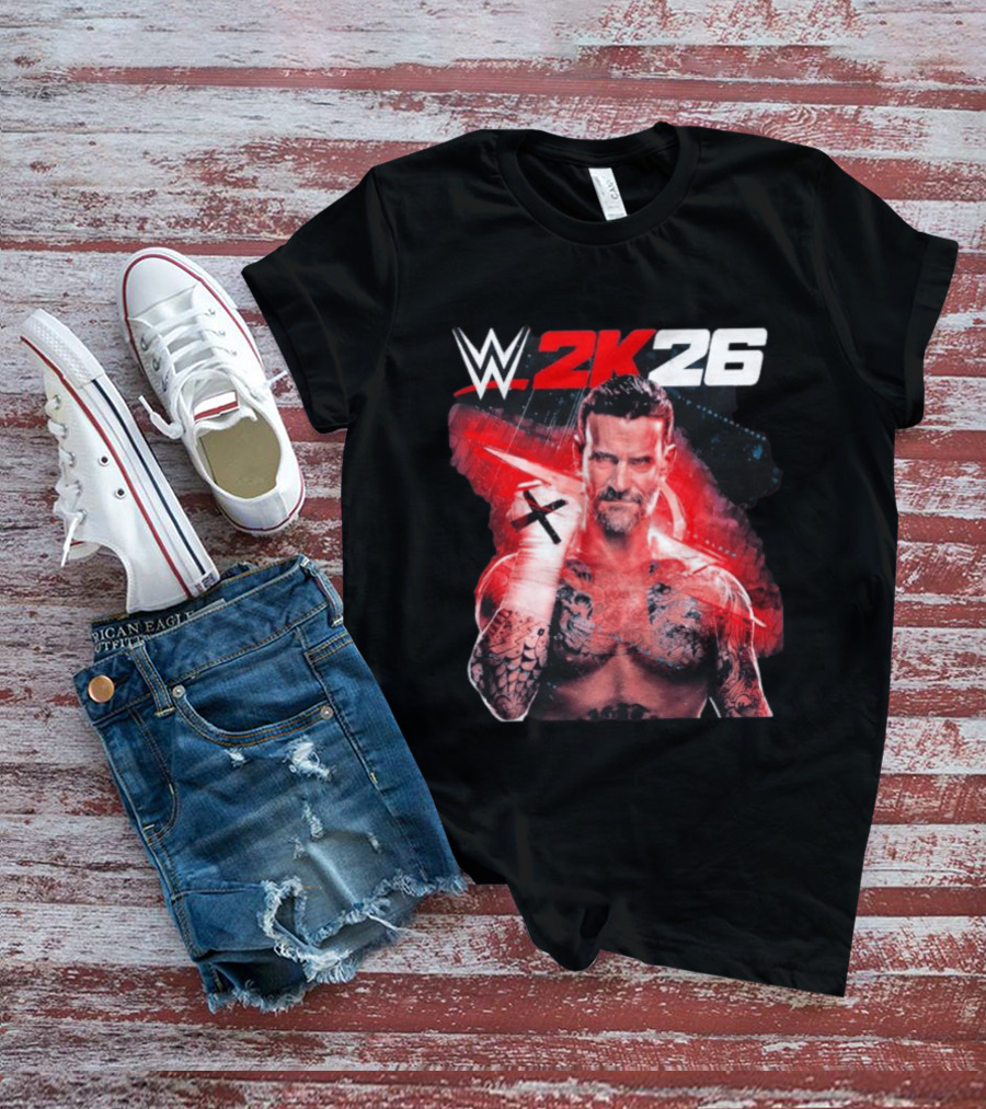 WWE 2K26 CM Punk Best In The World Cover Star Edition T-Shirt
