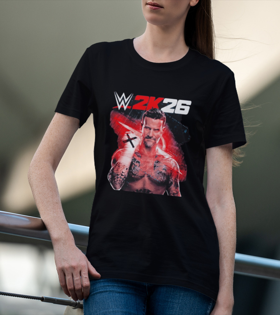 WWE 2K26 CM Punk Best In The World Cover Star Edition T-Shirt
